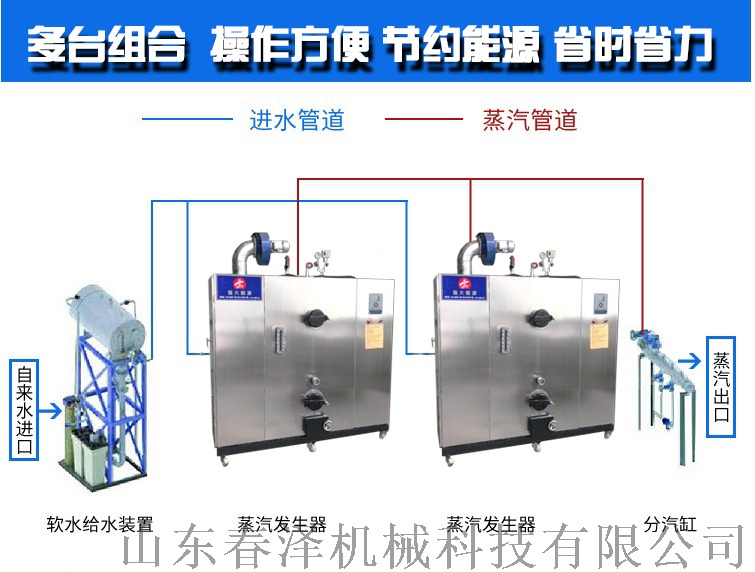 蒸馒头辅助锅炉设备 电加热蒸汽发生器